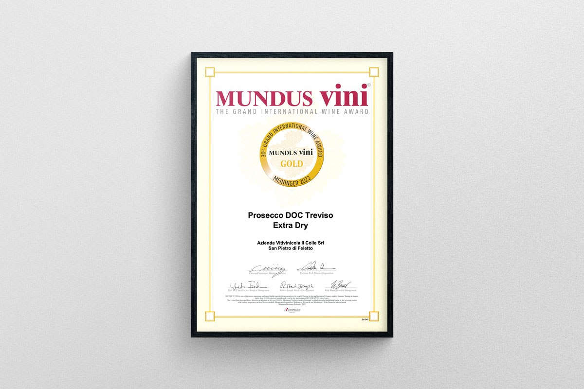 Medaglia Oro al Mundus Vini 2022